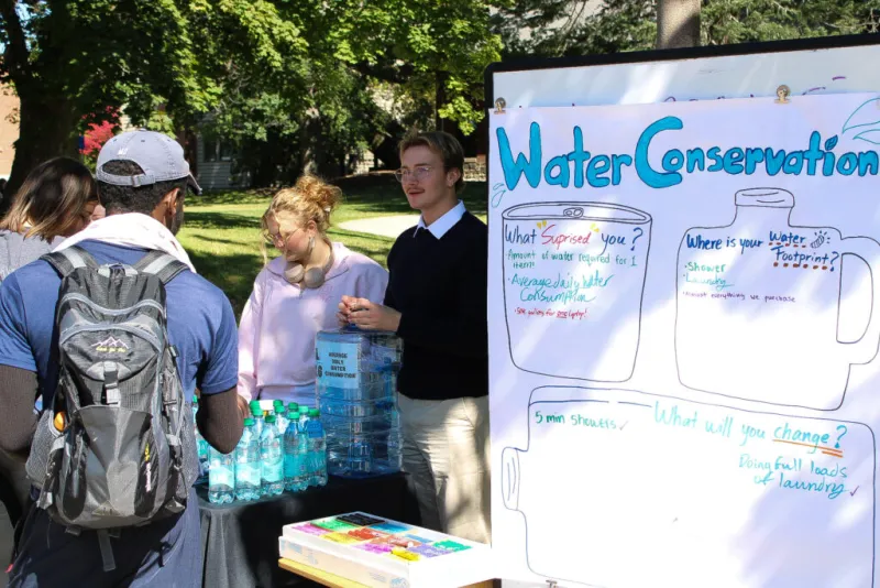 Table representatives at Aqua Fest during Water Week