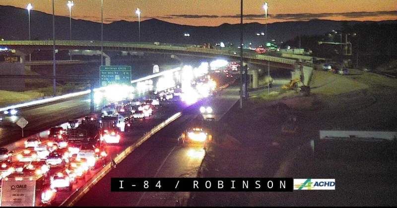 Crash on I-84 blocks lanes near S. McDermott Road on Friday morning
