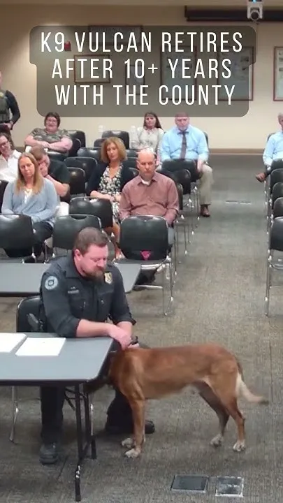 K9 Vulcan Retires After 10 Years with the County (Video)