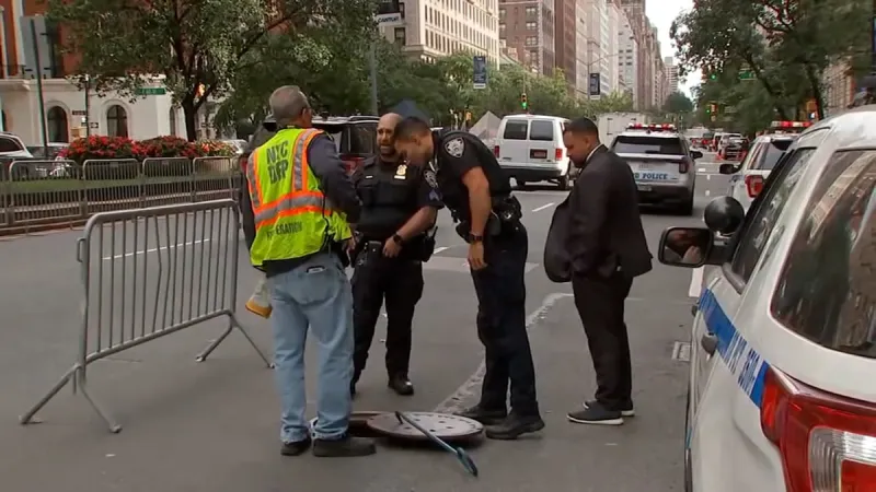 Pair arrested after emerging from manhole near hotel where Netanyahu stays, police say