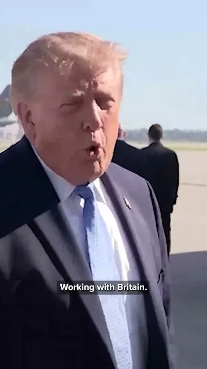 President Trump's arrival at the Presidents cup (Video)
