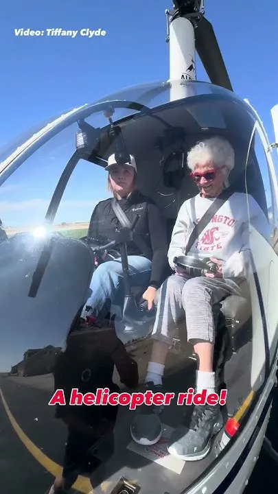Caldwell woman takes dream helicopter ride (Video)