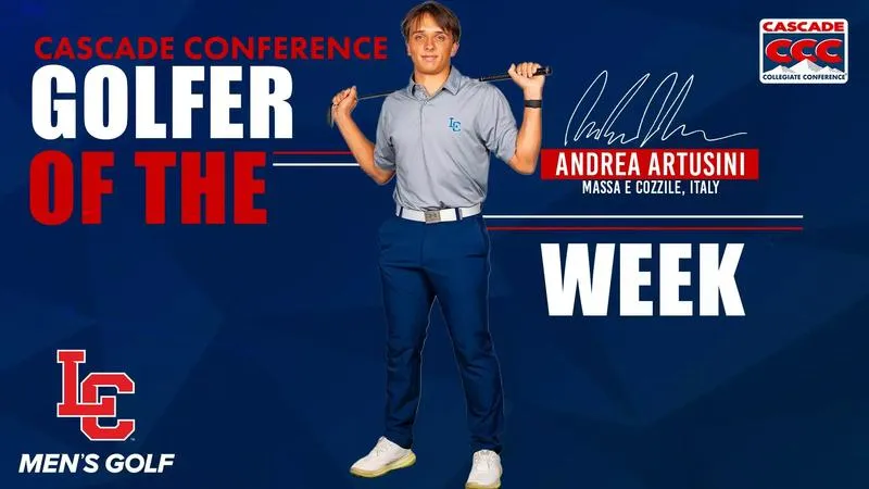 Cascade Conference Tabs Artusini Men's Golfer of the Week