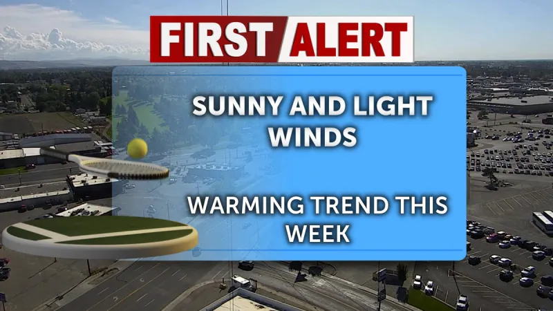 Showers clearing late Monday with drier conditions for Tuesday and Wednesday