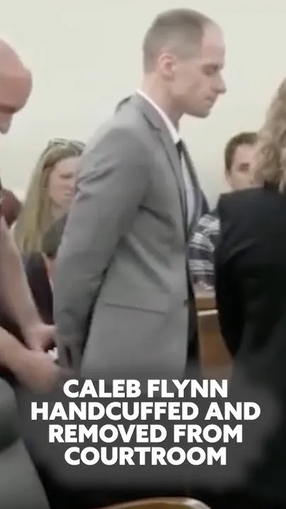 Caleb Flynn is handcuffed and removed from court after jury finds him #guilty #calebflynn (Video)
