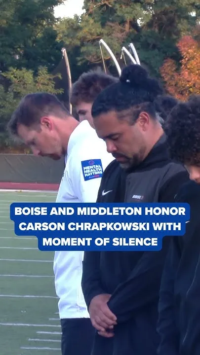 Boise and Middleton hold moment of silence to remember Carson Chrapkowski (Video)