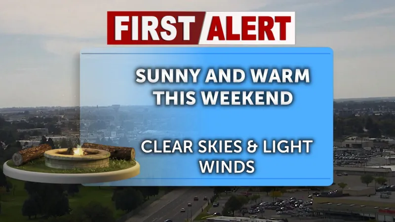 Warm weather for the first weekend of October