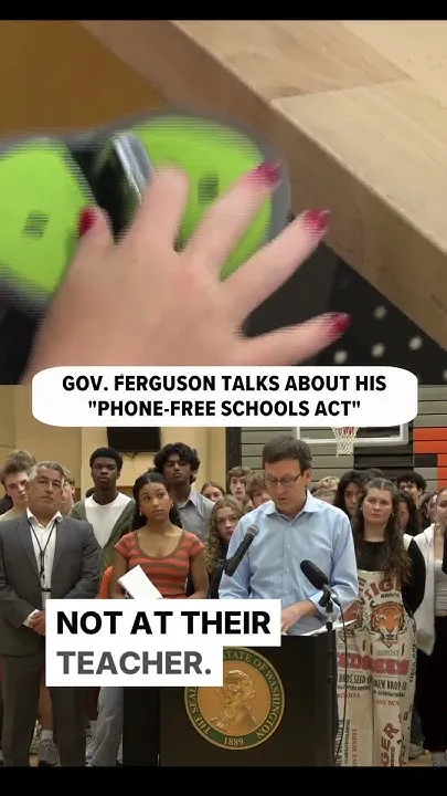 Gov. Ferguson Talks About "Phone-Free Schools Act" (Video)