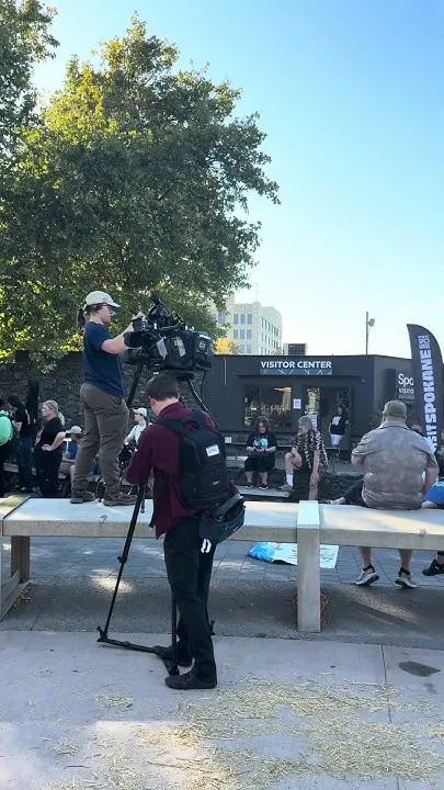 Spokane protesters call for pause on AI data centers (Video)