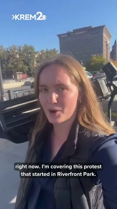 Datacenter Protestors headed to Public Works Building (Video)