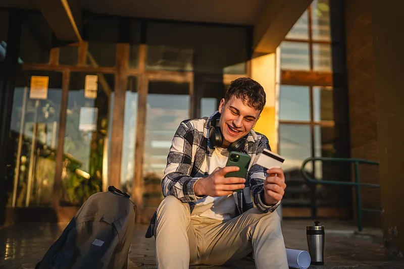 How should college students handle their first credit card?