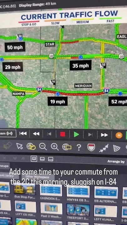 Sluggish but steady ride into work or school (Video)