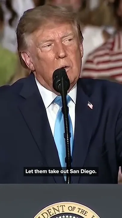 Trump implies attack on Los Angeles, San Diego would be a 'small price to pay' to keep country safe (Video)