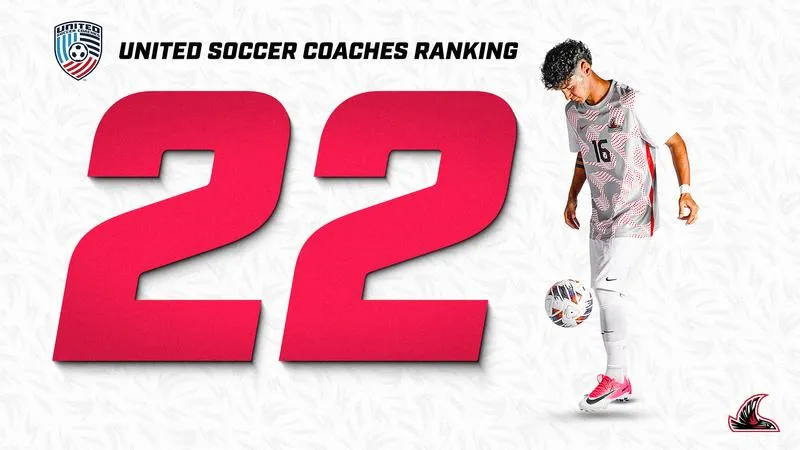 Men's Soccer Ranked 22nd in Latest Poll