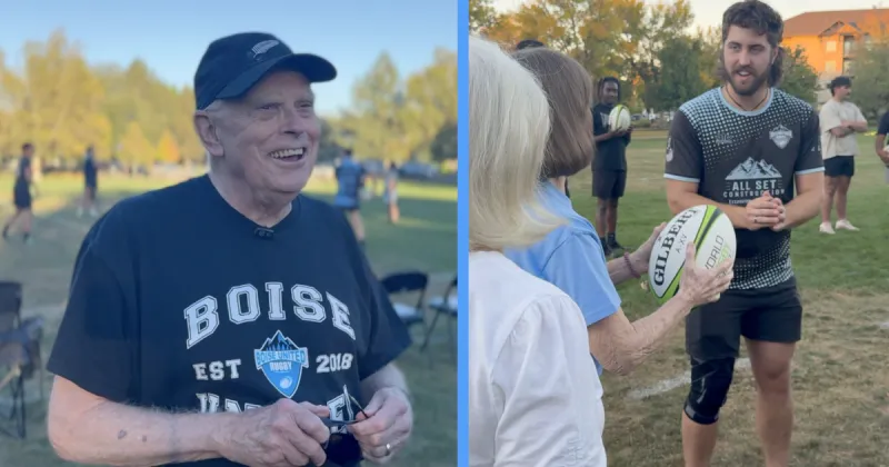 Eagle seniors find community through rugby, forming a bond with the local team