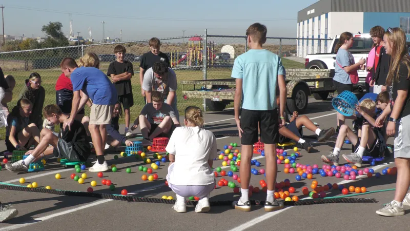 Students tackle Grit League obstacle course at Alpine Academy leadership day