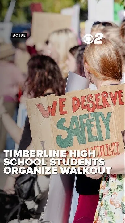 Timberline High School class walk out after violent threats made to female student (Video)