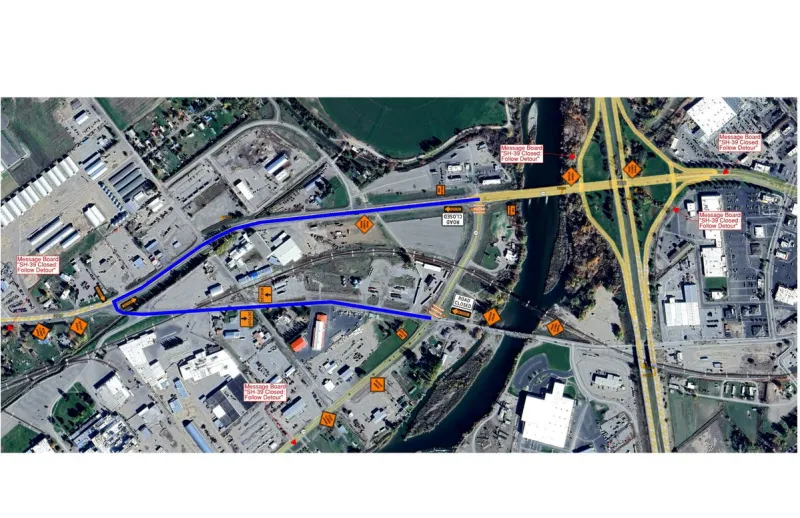Section of State Highway 39 to close for railroad construction in Blackfoot