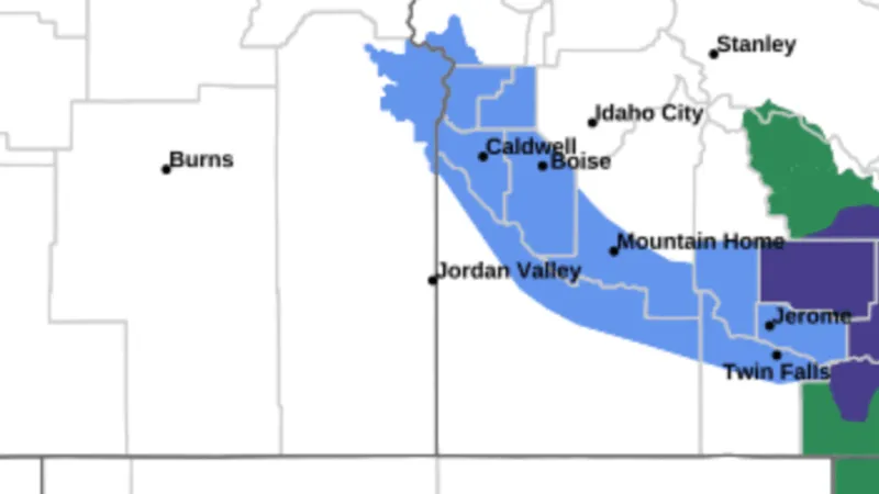 Frost Advisory issued for southern Idaho and southeast Oregon