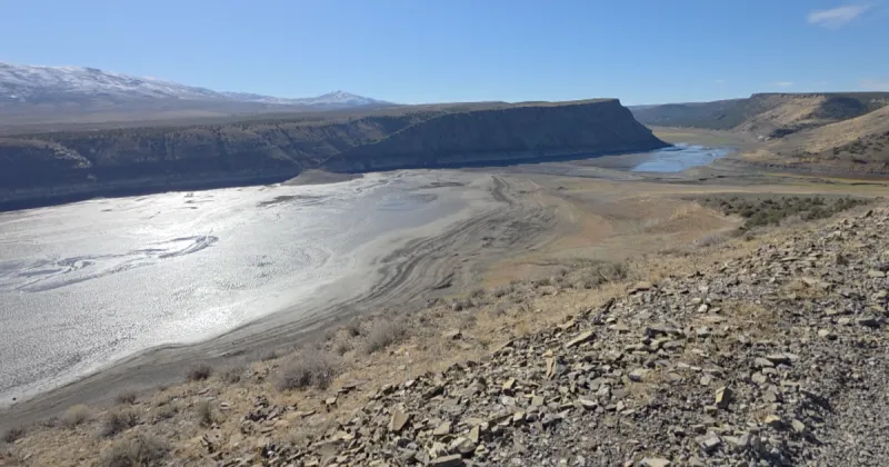 Drought completely drains Lower Goose Creek Reservoir, enabling first maintenance access in 40 years