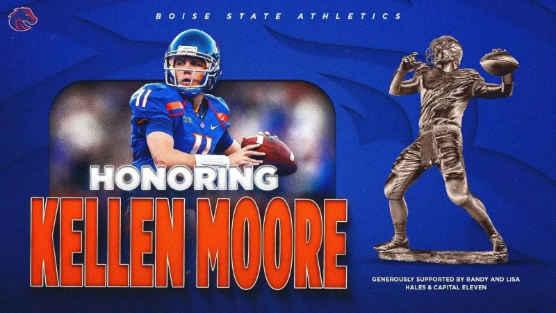Former Boise State Bronco QB Kellen Moore to be honored with bronze statue