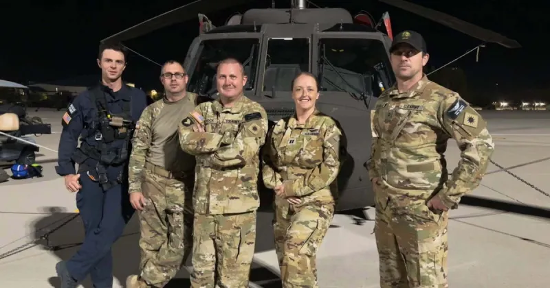 Idaho Army National Guard rescues two stranded hikers from mountainside near Stanley