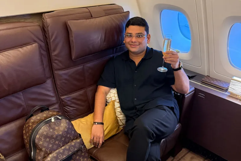 This aviation fan has flown on the A380 superjumbo 220 times. Now he owns one of its famous suites