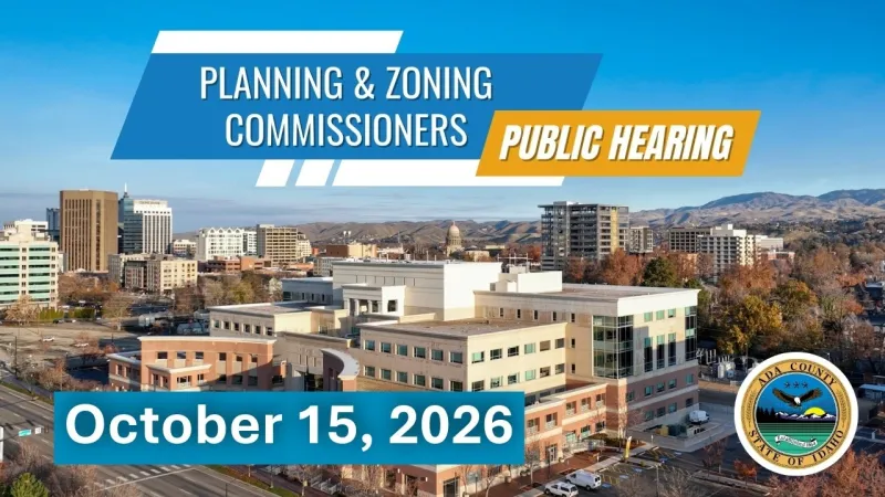 Ada County P&Z Hearing -- October 15, 2026 (Video)