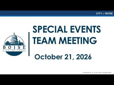 Special Events Team Meeting (Video)
