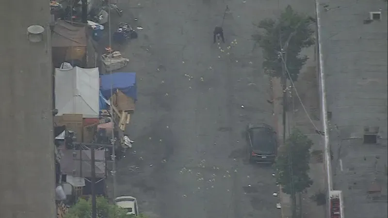 2 dead, 6 injured in shooting following festival after-party in downtown Los Angeles