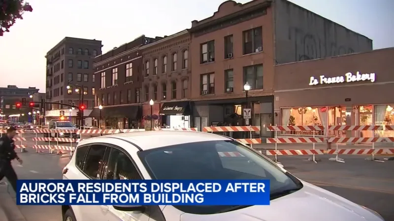 Aurora residents displaced for days after downtown apartment building exterior crumbles