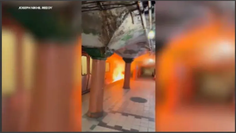 Video shows flames shoot out of NJ train, at least 13 injured, officials say