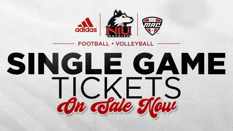 Huskie Football and Volleyball Single Game Tickets Are On Sale Now