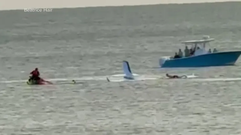 Small plane crashes in ocean off North Carolina coast; pilot rescued