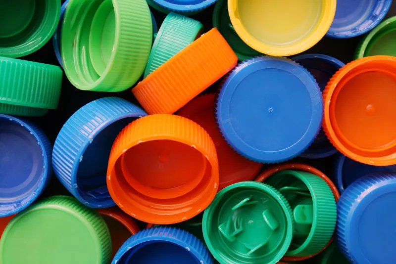 Plastic bottle caps equal park benches for Carrollton