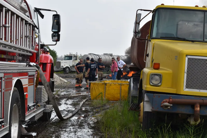 14 agencies, thousands of gallons of water used for Alexander scrapyard fire