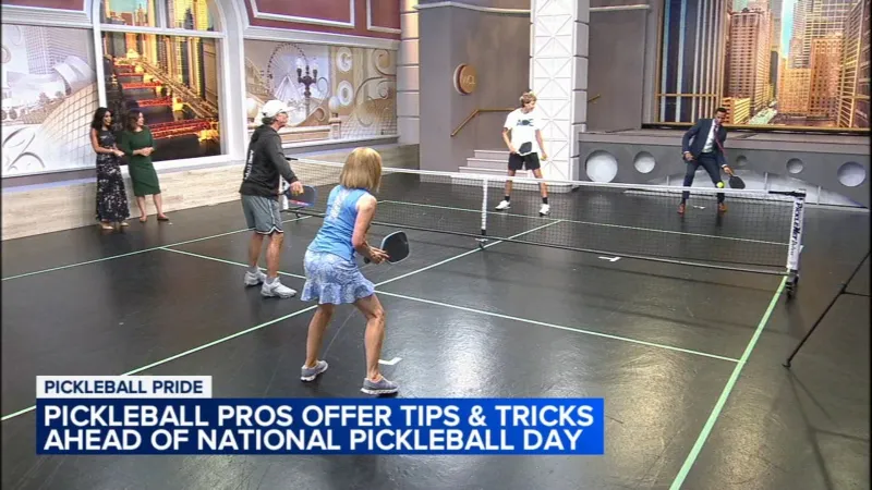 Pickleball pros rally in Chicago ahead of National Pickleball Day