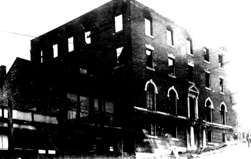 1914 fire damages Alton YMCA, causes $30,000 in losses
