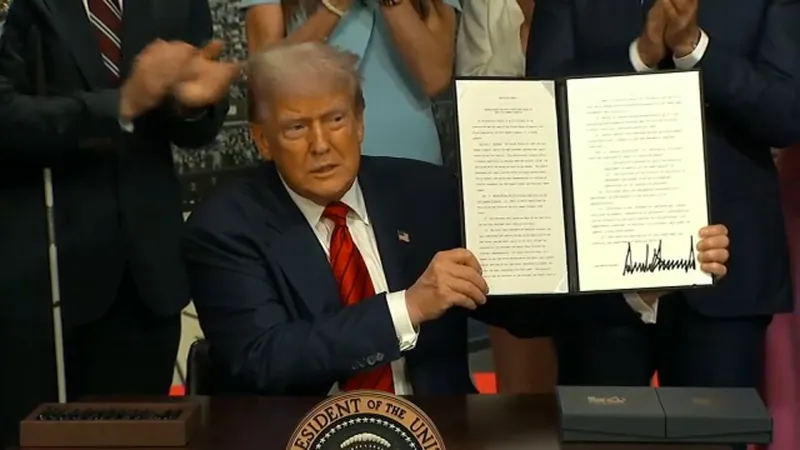 Trump signs executive order creating task force for 2028 Olympics in Los Angeles