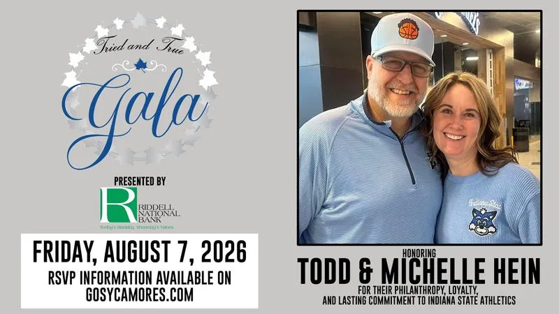 Indiana State Athletics to recognize Todd & Michelle Hein at Sixth Annual Tried & True Athletic Gala