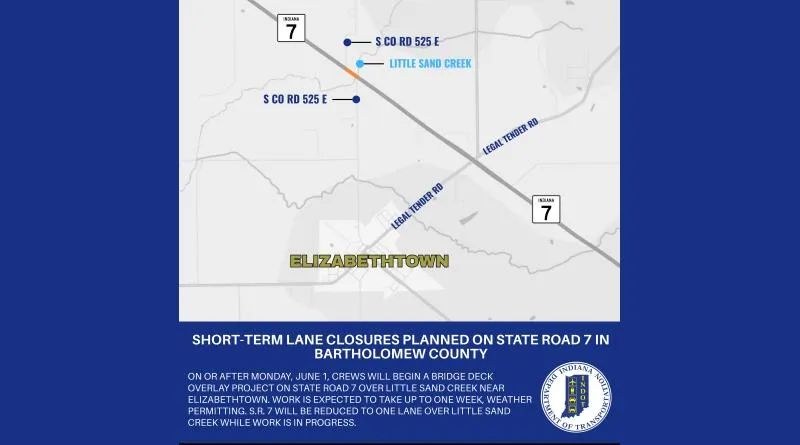 Lane restrictions to start on State Road 7 for bridge work