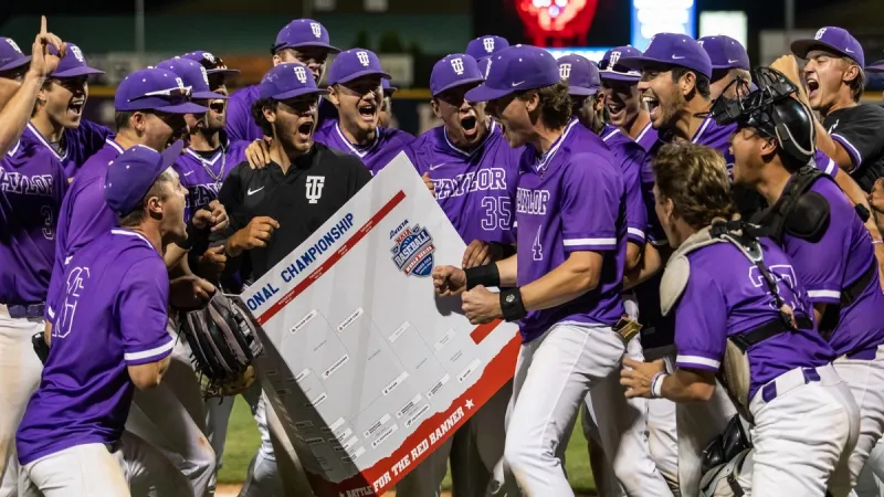 Taylor Baseball Advances to Title Game