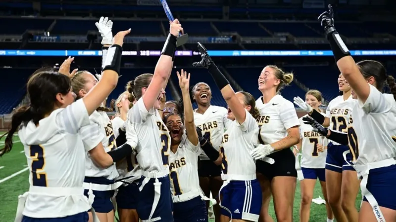 St. Joseph Bears repeat as Michigan Girls Flag Football Champions at Ford Field