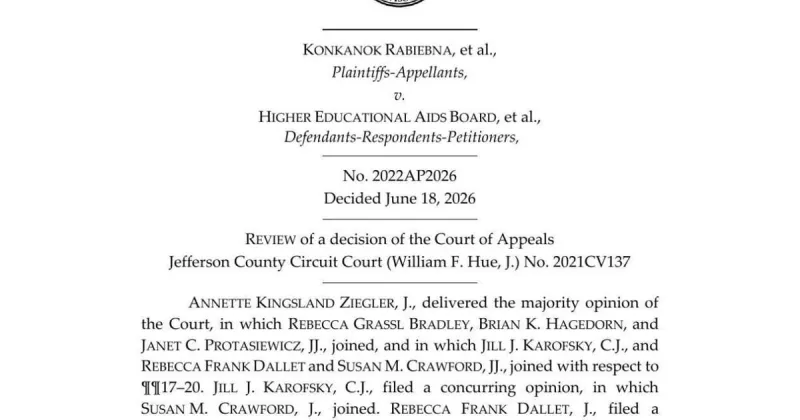 Wisconsin Supreme Court rules against race-based scholarships