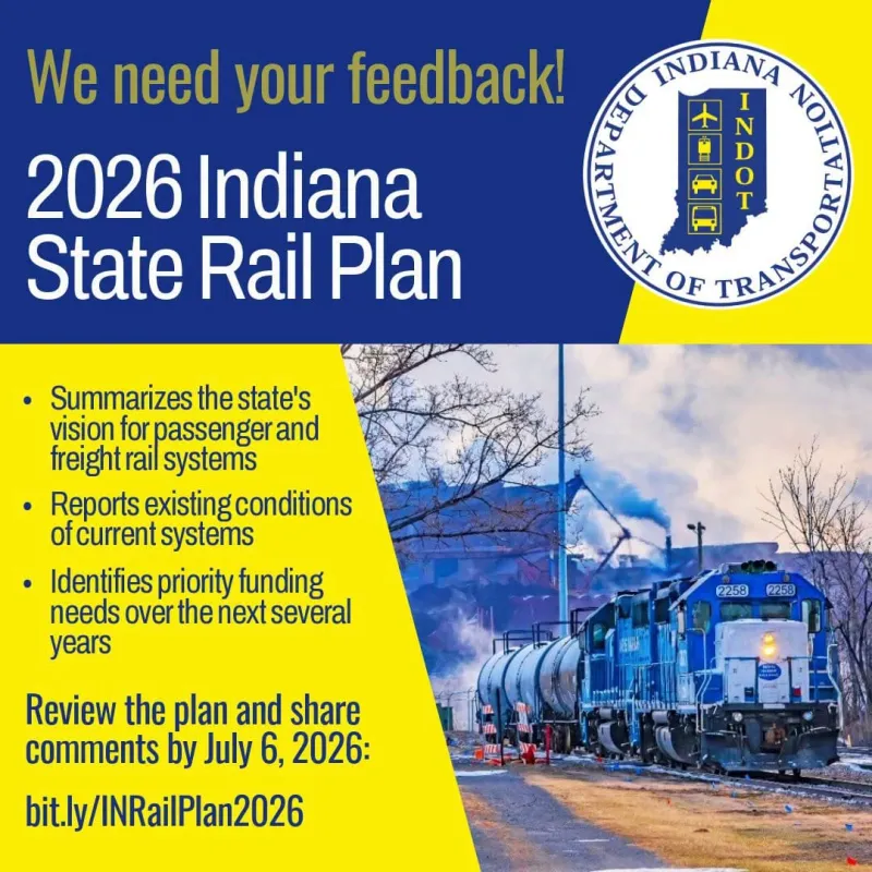 INDOT looking for public input on State Rail Plan