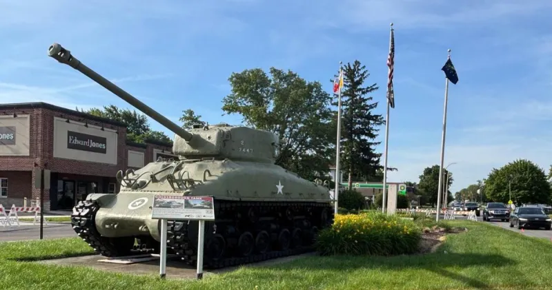 Crown Point's M4 Sherman tank undergoes beautification project