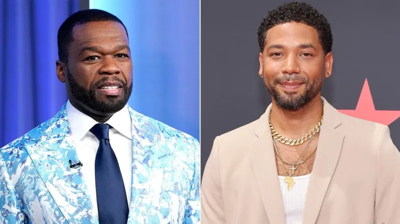 50 Cent mocks Jussie Smollett's Harlem Pride performance as fans slam his comeback attempt
