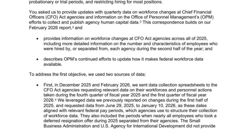 Federal workforce shrank by 256,000 in 2025. Deficit barely moved.