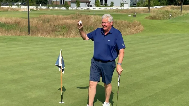 Only on WSBT: Colin Montgomerie makes hole in one on first swing at new Wee Course