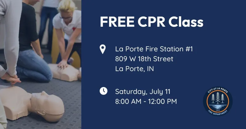 Free CPR classes available across La Porte County